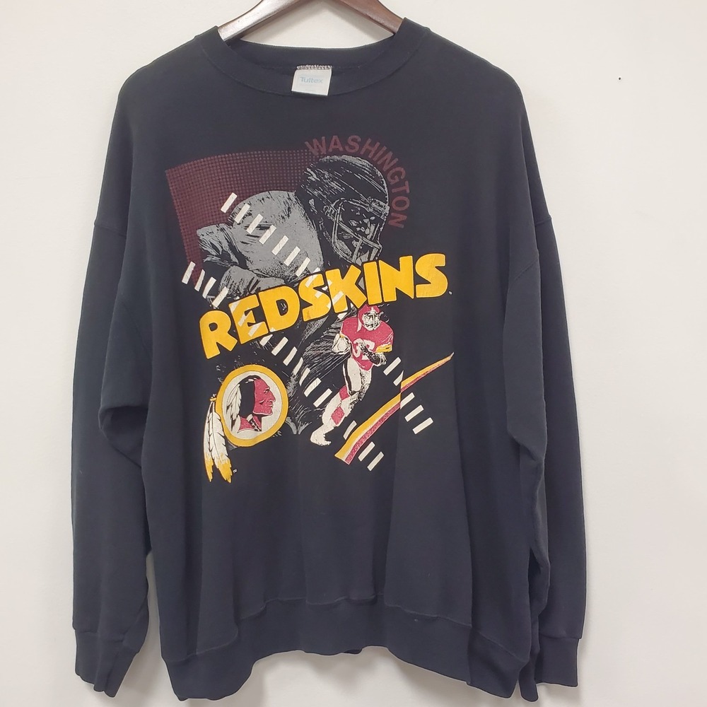 Tultex Vintage Washington Redskins Sweatshirt Size XL Crew Neck Large Graphic